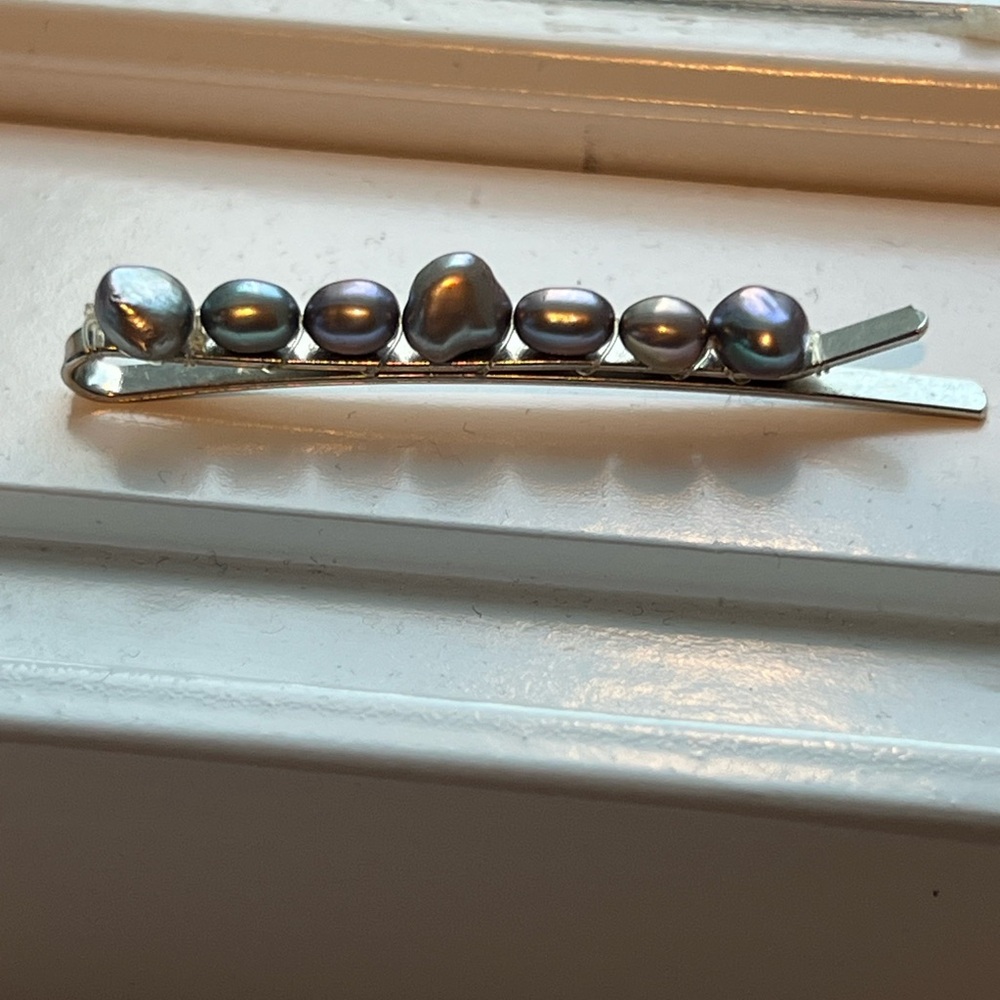 Elegant Real Pearl Hair Clip